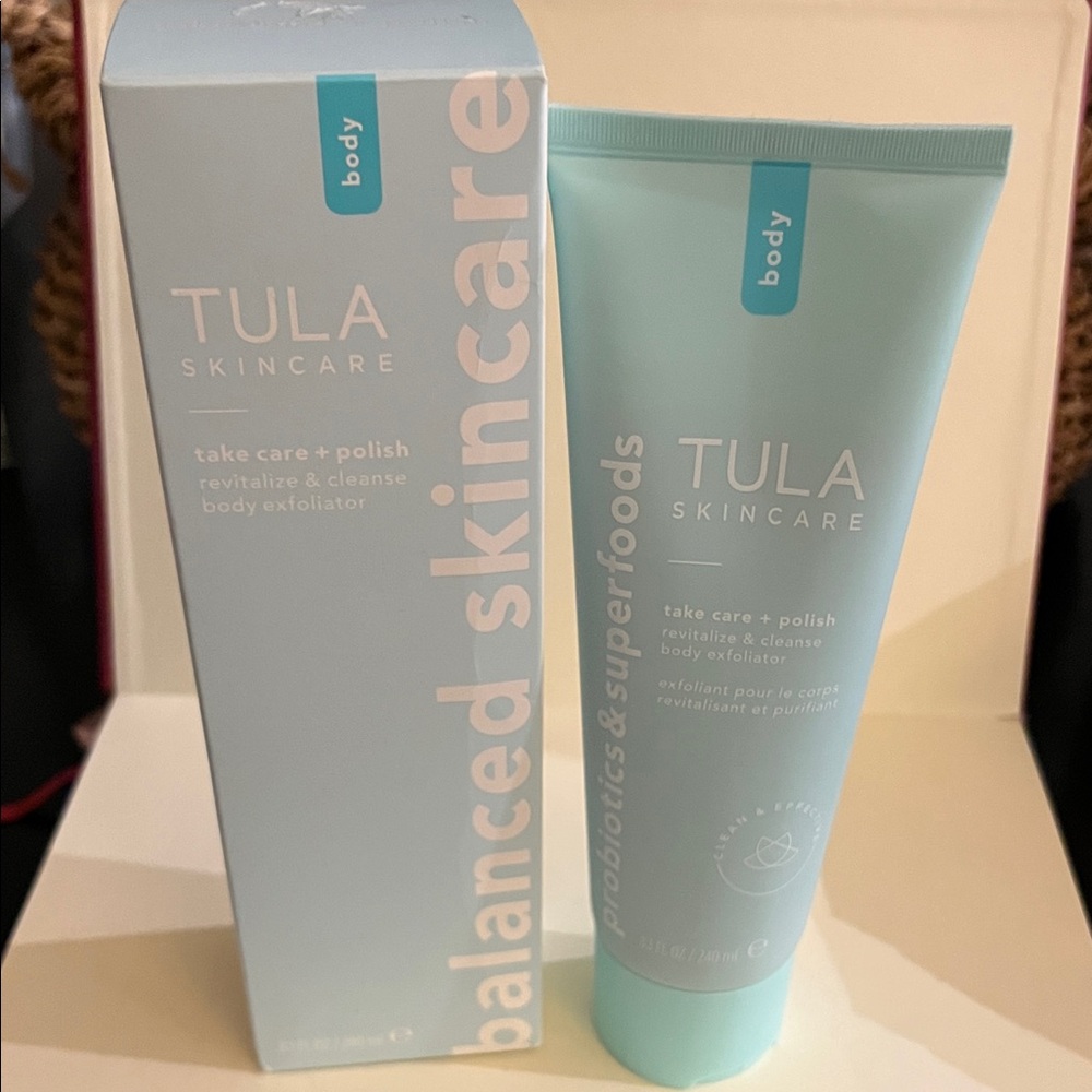 Tula Skincare Light Blue Body Exfoliator